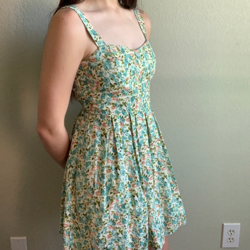 Blue Floral Dress